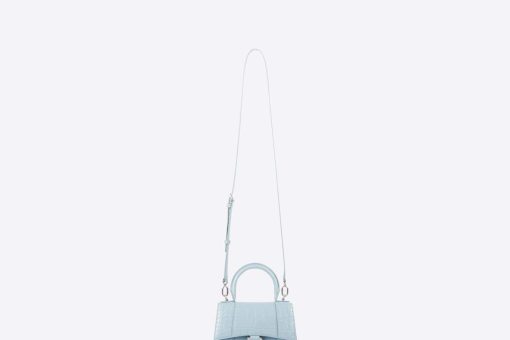 HOURGLASS SHOULDER BAG – BABYBLUE CROCODILE