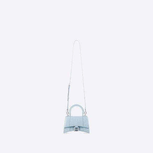 HOURGLASS SHOULDER BAG – BABYBLUE CROCODILE