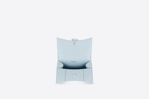 HOURGLASS SHOULDER BAG – BABYBLUE CROCODILE