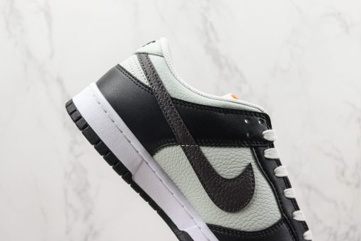 Nike Dunk Low Grey Black Orange Mini Swoosh