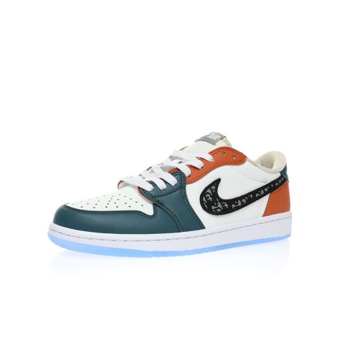 Dior x Nike Air Jordan 1 Low OG"Lake Green/Orange Oblique"