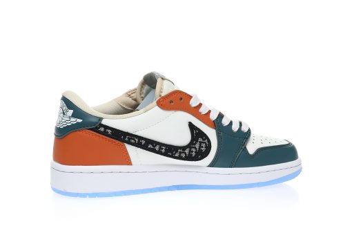 Dior x Nike Air Jordan 1 Low OG"Lake Green/Orange Oblique"