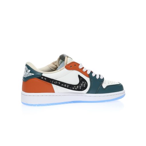 Dior x Nike Air Jordan 1 Low OG"Lake Green/Orange Oblique"