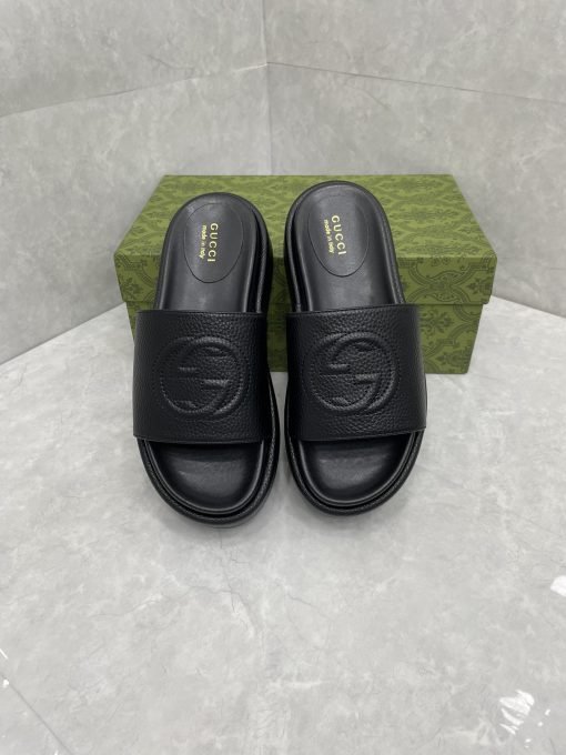 platform slide sandal