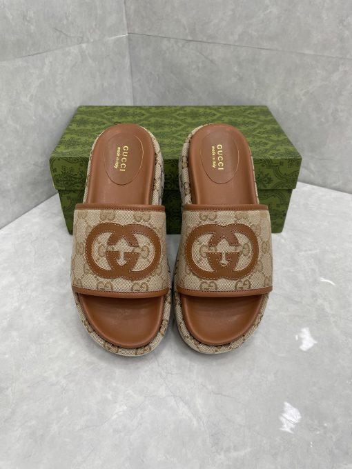 platform slide sandal