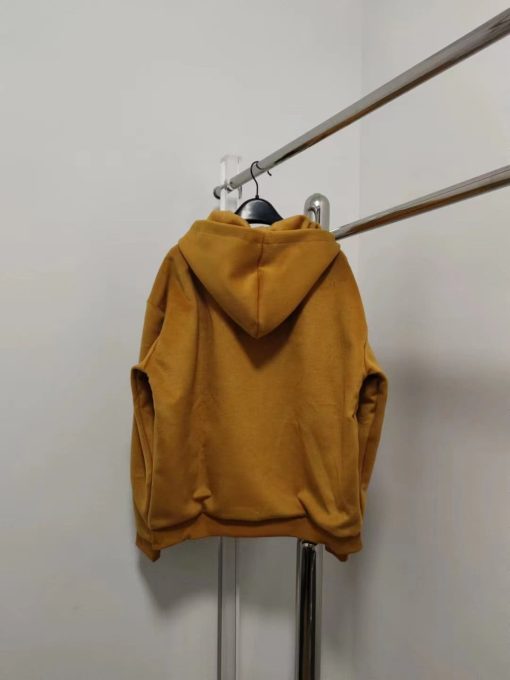 Yellow velvet hoodie