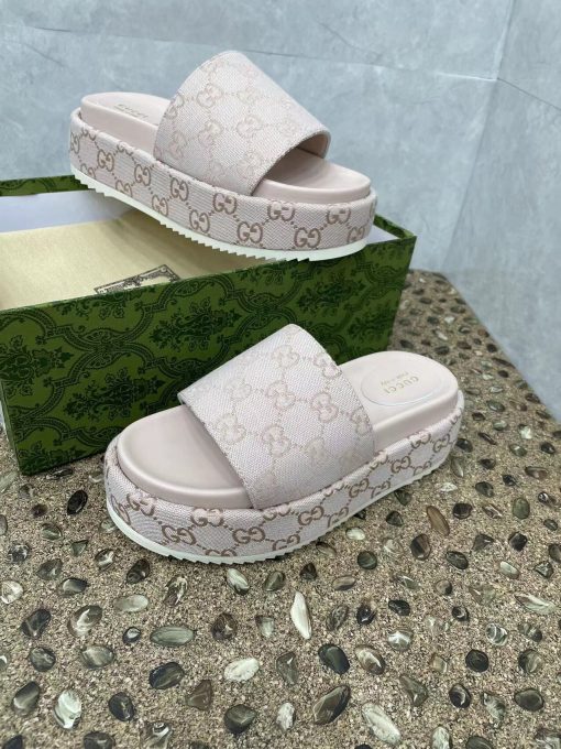 platform slide sandal