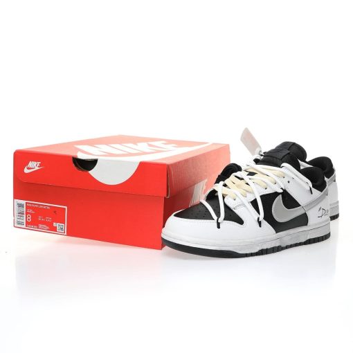 Nike SB Dunk Low Lot"White/Black/Sliver Dust"