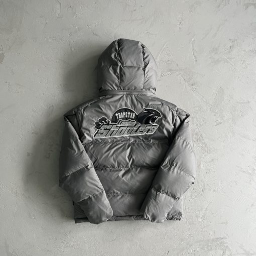 Hooded puffer-grey