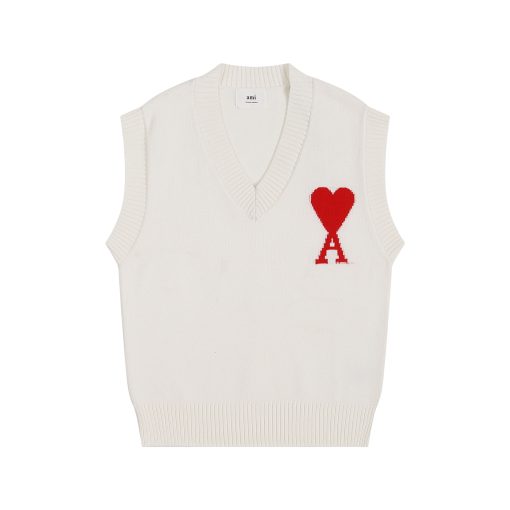 V-neck wool vest - Image 4