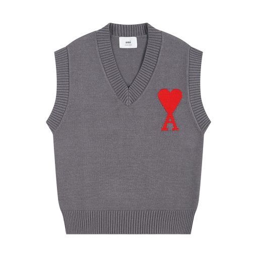 V-neck wool vest - Image 3