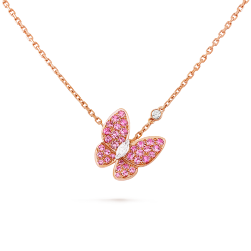 Deux Papillons Necklace