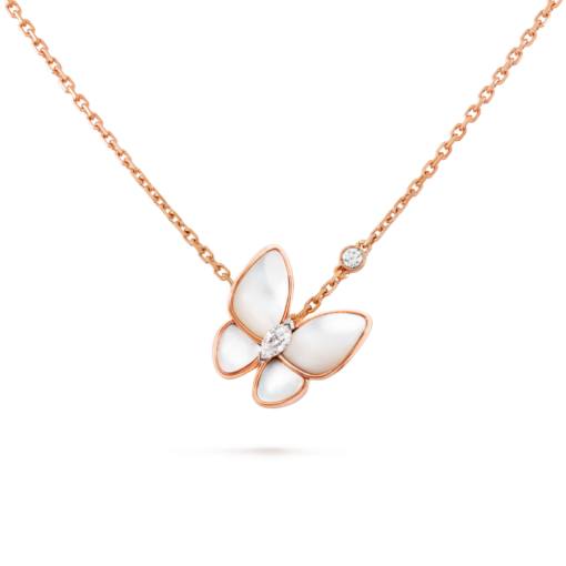 Deux Papillons Necklace