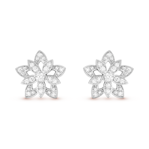 Lotus openwork earrings