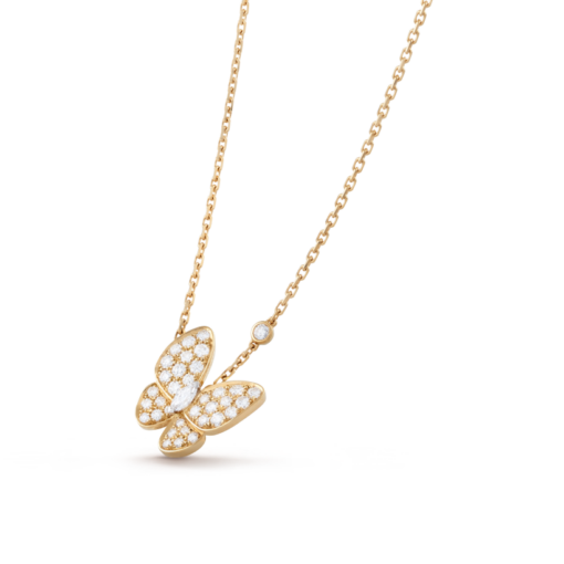 Deux Papillons Necklace