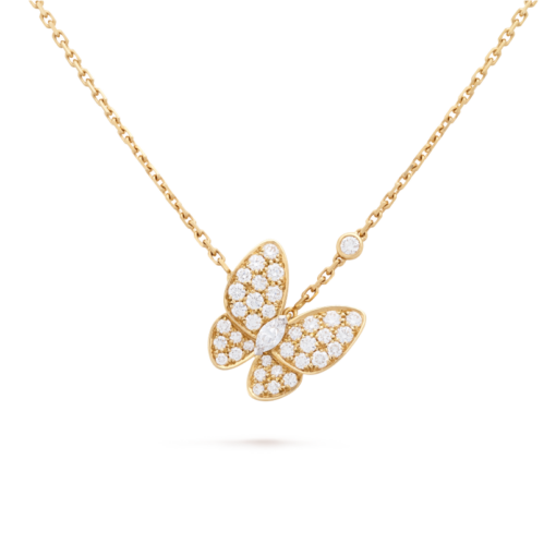 Deux Papillons Necklace