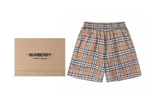 BB checked drawstring swim shorts