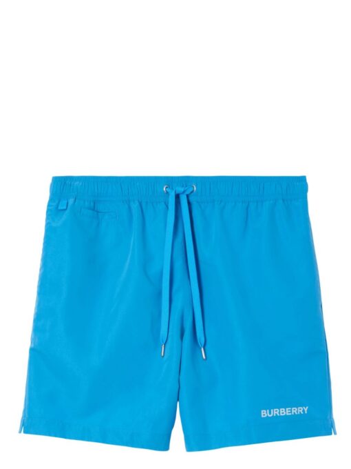 BB checked drawstring swim shorts