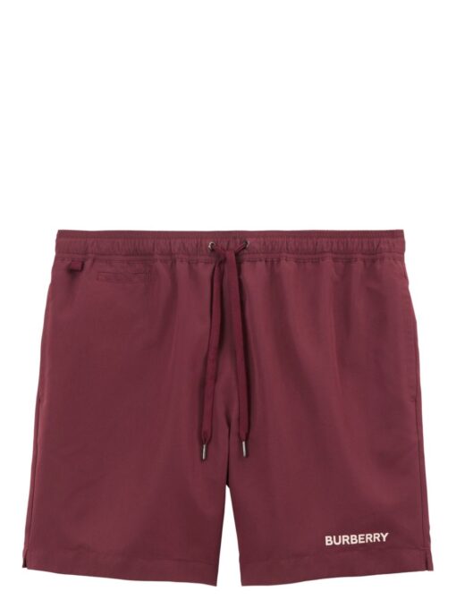 BB checked drawstring swim shorts