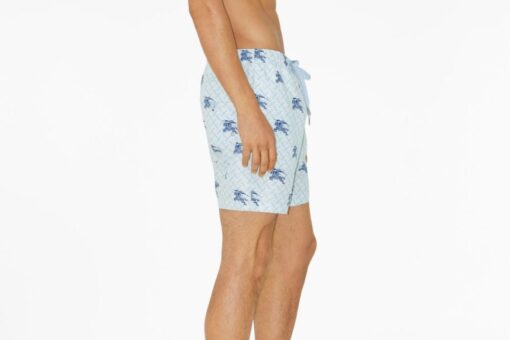 BB checked drawstring swim shorts