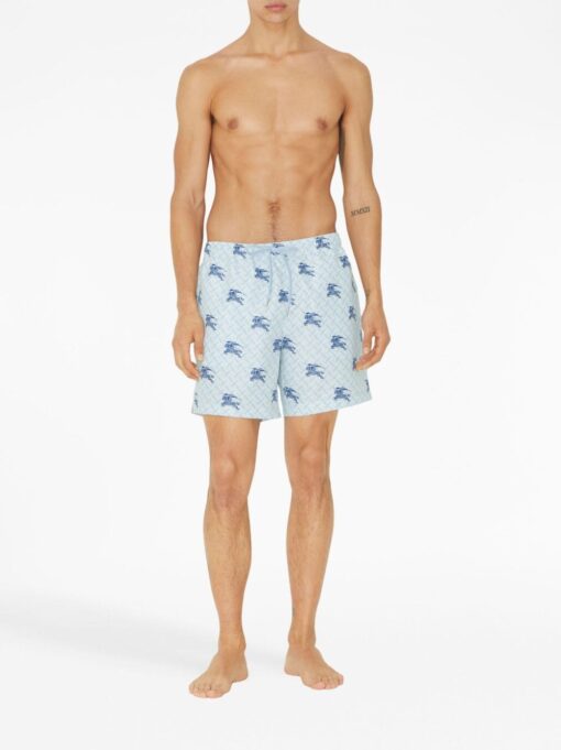 BB checked drawstring swim shorts