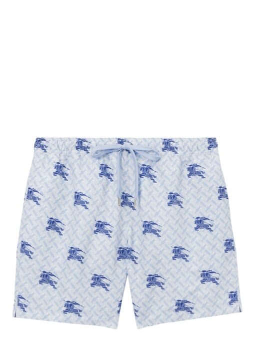 BB checked drawstring swim shorts