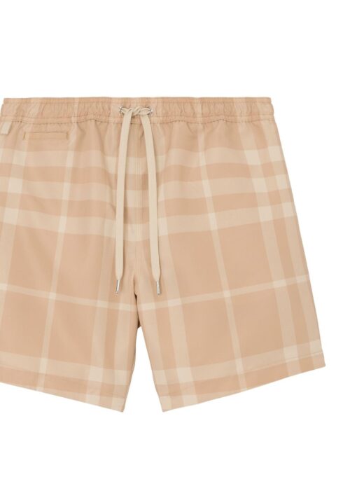 BB checked drawstring swim shorts