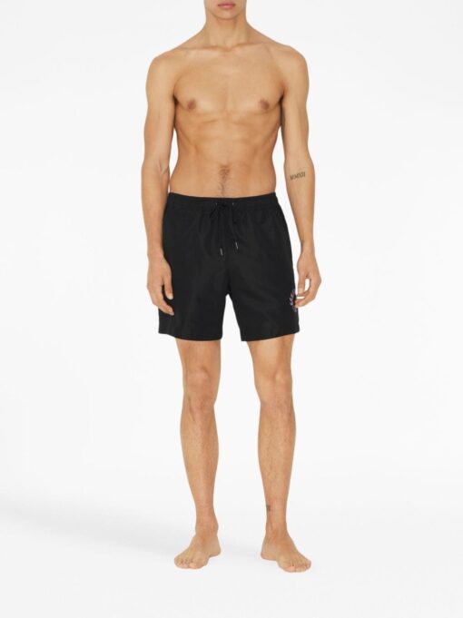 BB checked drawstring swim shorts