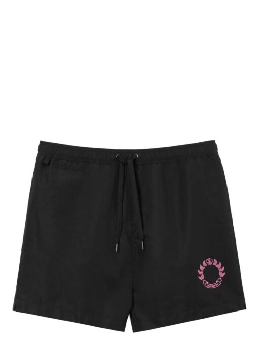 BB checked drawstring swim shorts