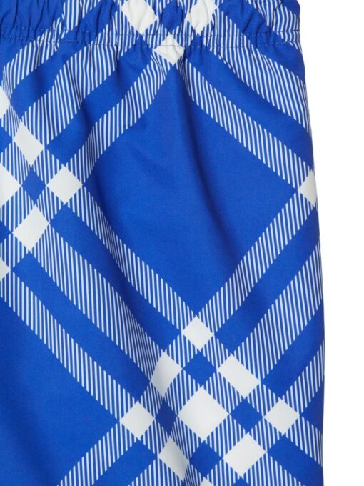 BB checked drawstring swim shorts