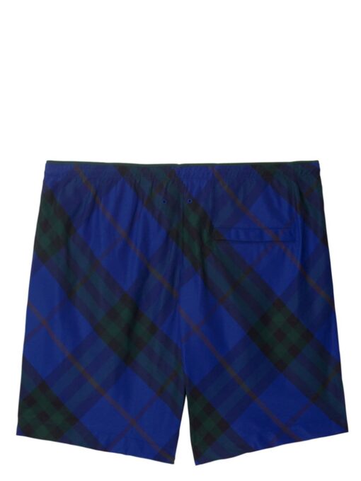 BB checked drawstring swim shorts