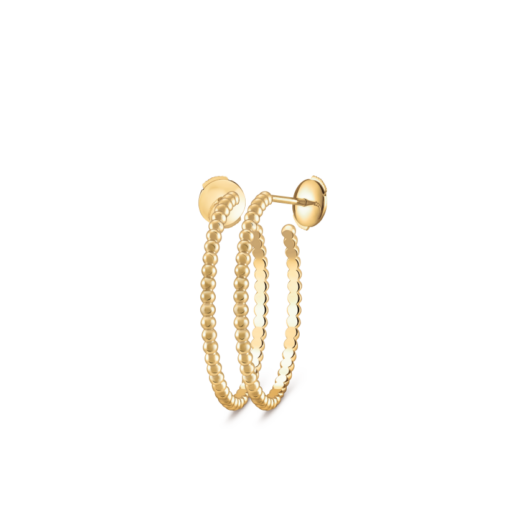 Perlée pearls of gold hoop earrings