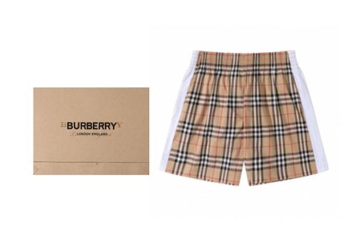 BB checked drawstring swim shorts