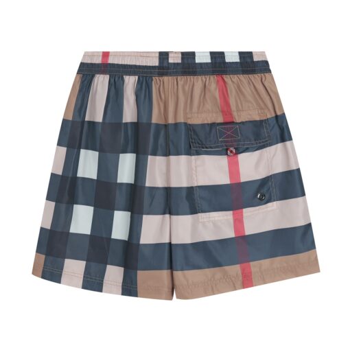 BB checked drawstring swim shorts