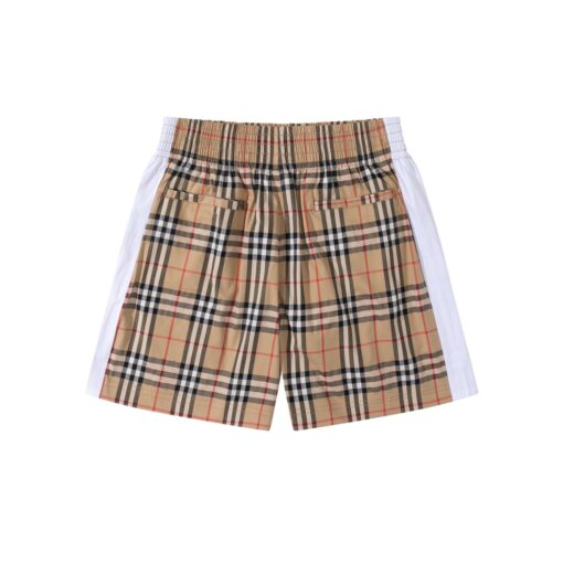 BB checked drawstring swim shorts