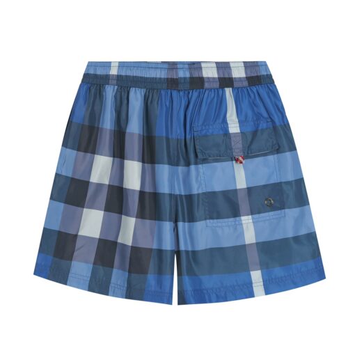 BB checked drawstring swim shorts