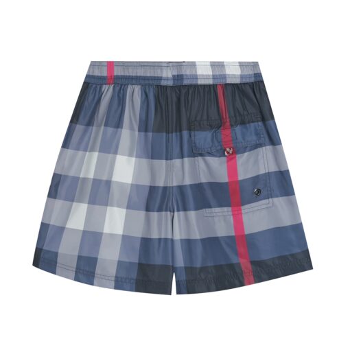 BB checked drawstring swim shorts