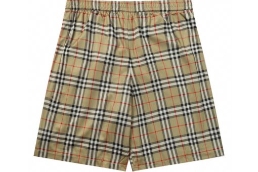 BB checked drawstring swim shorts