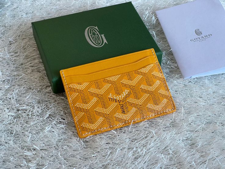 Goyard Card Holder Wallet Yellow for Women