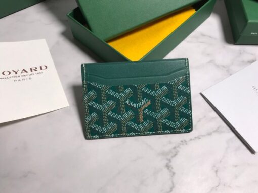 Goyard Card Holder Wallet Green