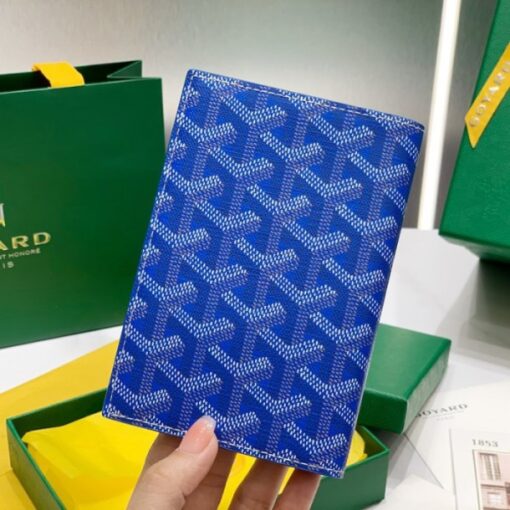 Goyard Saint Pierre Card Holder Wallet Blue