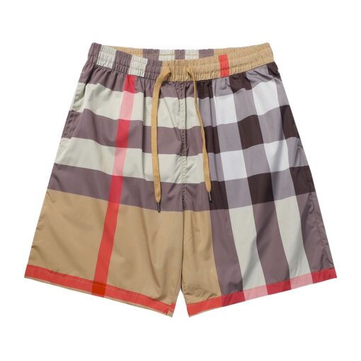 BB checked drawstring swim shorts