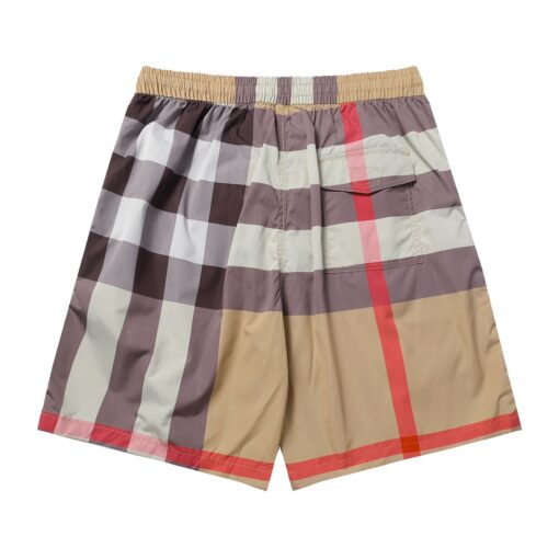 BB checked drawstring swim shorts