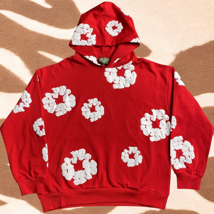 Red Denim Tears Hoodie