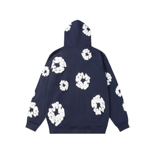 Navy Blue Denim Tears Hoodie - Image 2