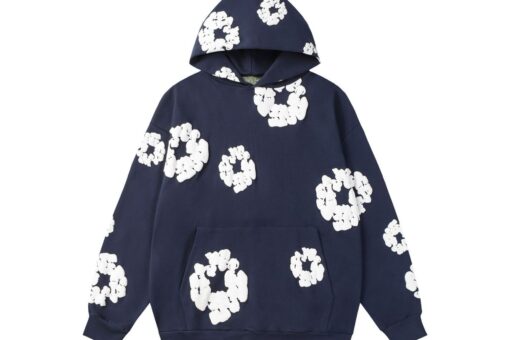 navy blue Denim Tears Hoodie