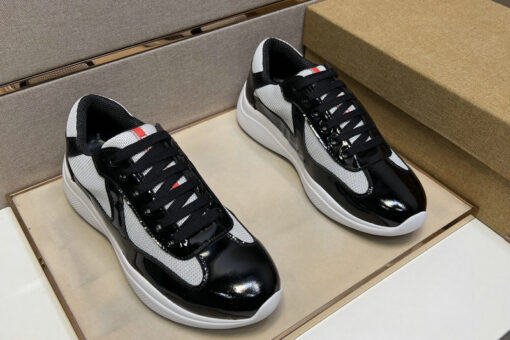 Prada America's Cup Soft rubber and bike fabric sneakers