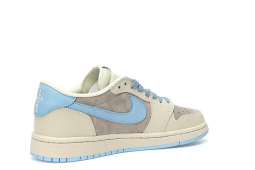 LV x Travis Scott x Nike Air Jordan 1 Low OG SP"Beige/Light Blue/Gold LV"