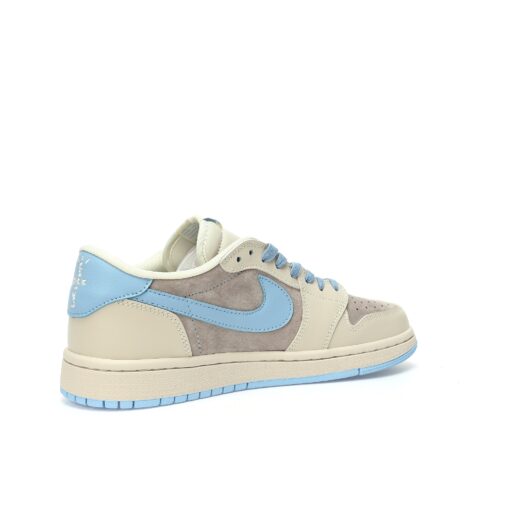 LV x Travis Scott x Nike Air Jordan 1 Low OG SP"Beige/Light Blue/Gold LV"