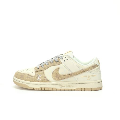 LV x Nike SB Dunk Low Lot"Beige/Khaki/LV Monogram"